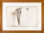 Carlo Ramous dipinto 1960 senzatitolo 50x68