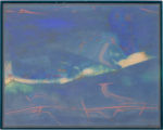 Carlo Ramous dipinto 1971 paesaggio 67x84