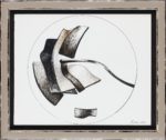 Carlo Ramous dipinto 1977 senza titolo 23x28