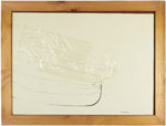 Carlo Ramous dipinto 1977 senzatitolo 45x62