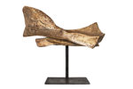 Carlo Ramous scultura bronzo 1961 tensione h64,5x81x29,5