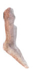 Carlo Ramous scultura terracotta 1955 figura piegata h22x63x19